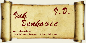 Vuk Denković vizit kartica